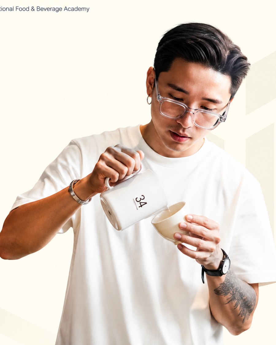 Chân dung ông Nguyễn Hoàng Minh Luân, trưởng bộ môn Barista