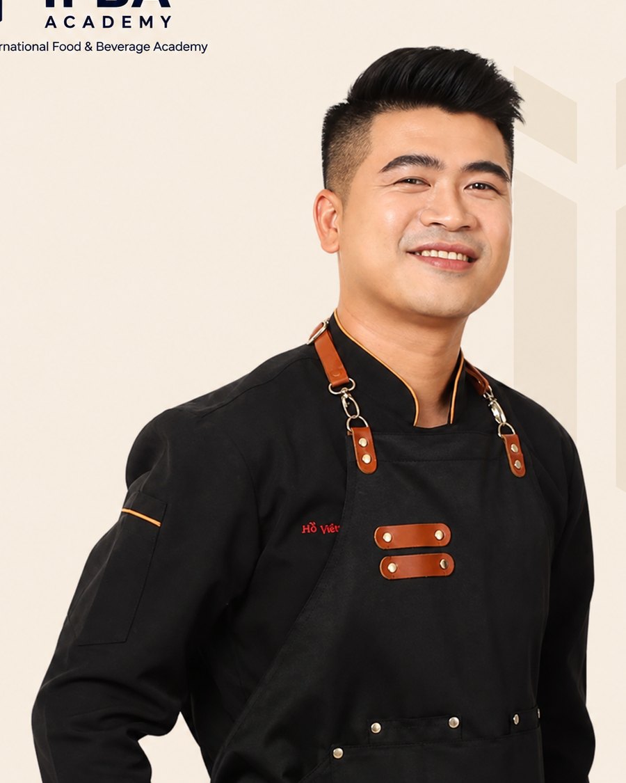 Chân dung đầu bếp Huỳnh Hoàng Sin, trưởng bộ môn Bếp trưởng Á và Âu